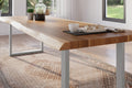 #akazienaturfarben #240x100 #u-gestellsilber