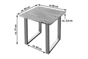 #naturfarben #90x90 #u-gestellsilber