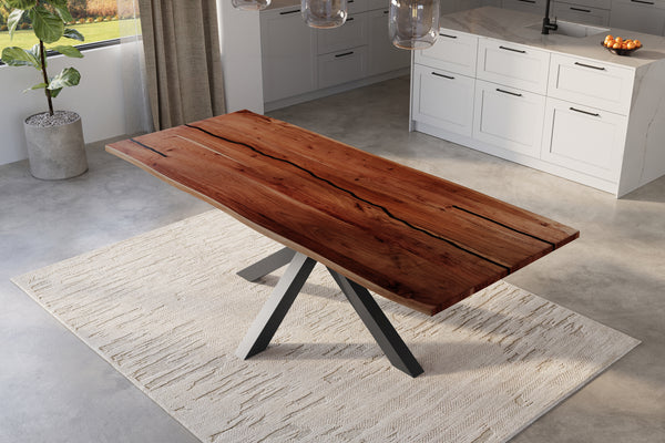#nussbaumfarben #260x100 #spider-gestellschwarz