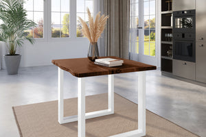 #nussbaumfarben #80x80 #u-gestellweiß