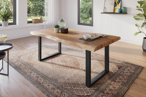 #akazienaturfarben #160x85 #u-gestellschwarz