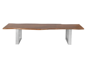 #nussbaumfarben #180cm #u-gestellsilber