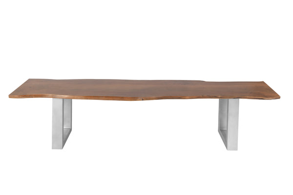#nussbaumfarben #180cm #u-gestellsilber