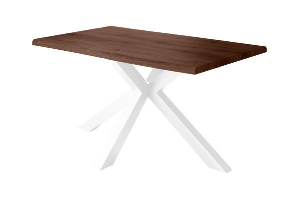 #holznussbaum-optik #120x80 #spider-gestellweiß