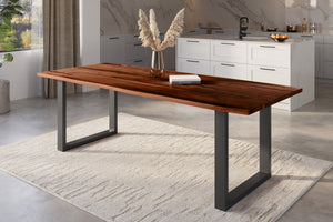 #nussbaumfarben #300x100 #u-gestellschwarz