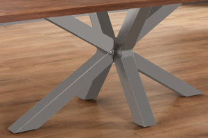 #nussbaumfarben #220x100 #spider-gestellsilber