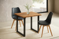 #holzwildeichen-optik #schalenstuhlschwarz