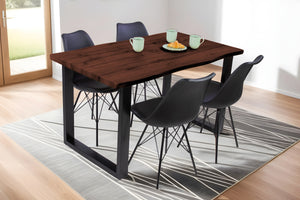 #nussbaumfarben #120x80 #u-gestellschwarz
