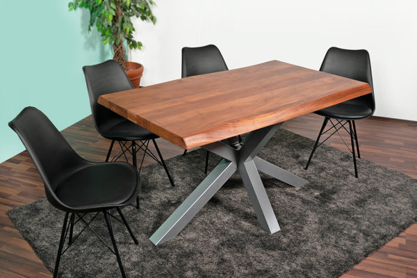 #akazienussbaumfarben #160x85 #spider-gestellsilber