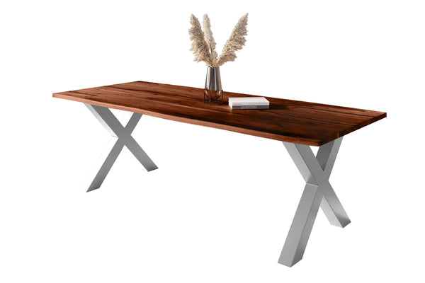 #nussbaumfarben #260x100 #x-gestellschwarz