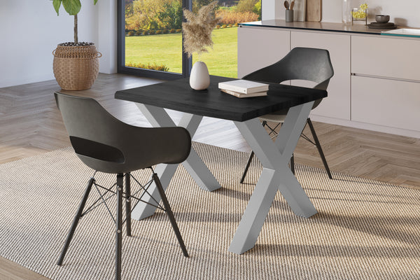 #holzgrau-optik #80x80 #x-gestellsilber
