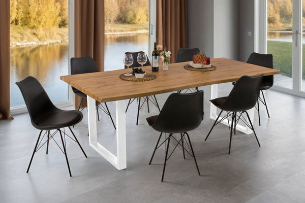 #wildeichenfarben #220x100 #u-gestellweiß