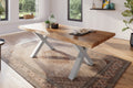 #akazienaturfarben #240x100 #x-gestellsilber