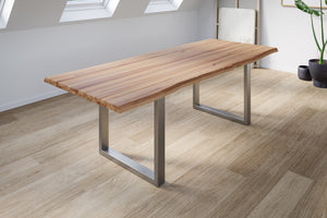 #naturfarben #220x100 #u-gestellsilber