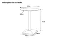 #akazienussbaumfarben #60x60 #säulen-gestelleckigsilber