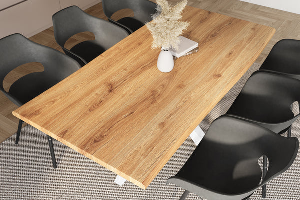 #holzwildeiche-optik #240x100 #spider-gestellweiß