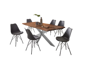 #nussbaumfarben #220x100 #spider-gestellsilber