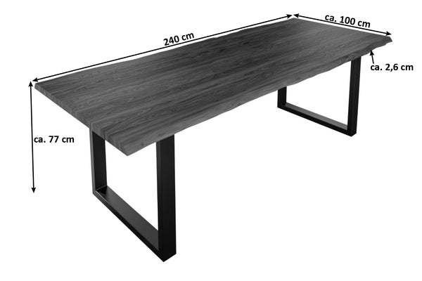#nougatfarben #240x100 #u-gestellschwarz