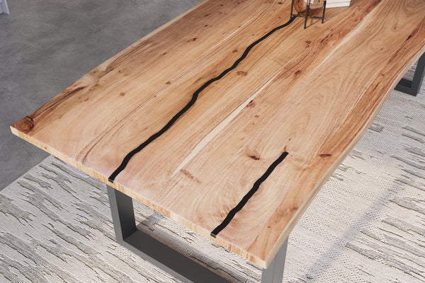 #naturfarben #260x100 #u-gestellschwarz