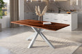 #nussbaumfarben #240x100 #spider-gestellsilber