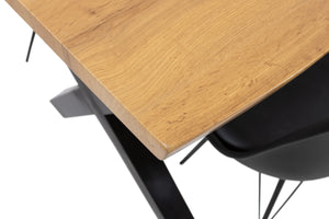 #wildeichenfarben #140x80 #x-gestellschwarz