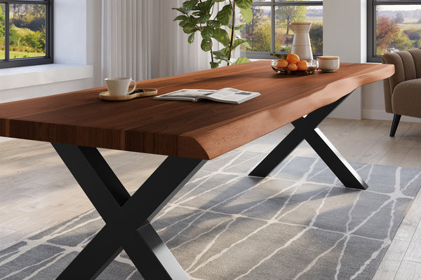 #nussbaumfarben #280x110 #x-gestellschwarz