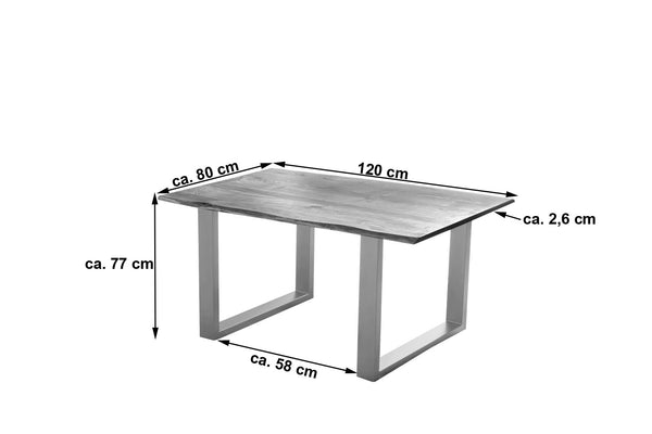 #nougatfarben #120x80 #u-gestellsilber