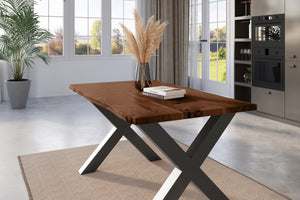 #nussbaumfarben #160x85 #x-gestellschwarz
