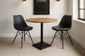#akazienaturfarben #80x80 #säulen-gestelleckigsilber