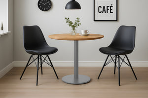 #akazienaturfarben #80x80 #säulen-gestellrundsilber
