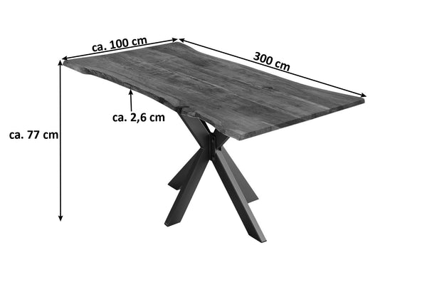 #nussbaumfarben #300x100 #spider-gestellschwarz