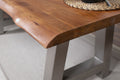 #akazienussbaumfarben #220x100 #a-gestellsilber