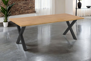 #wildeichenfarben #220x100 #x-gestellschwarz