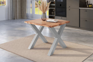 #naturfarben #80x80 #x-gestellsilber