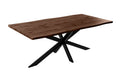 #nussbaumfarben #220x100 #spider-gestellschwarz