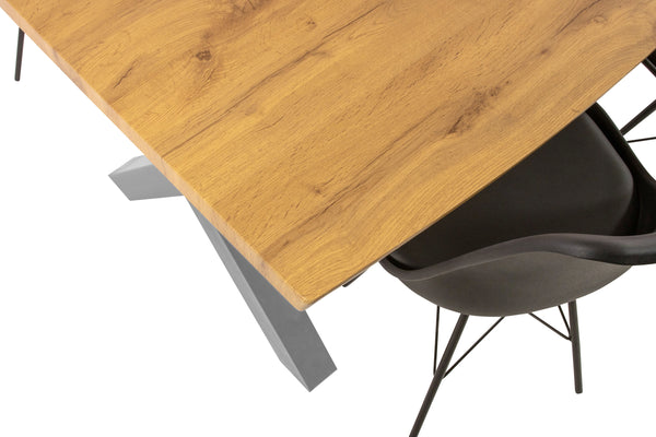 #wildeichenfarben #220x100 #x-gestellsilber