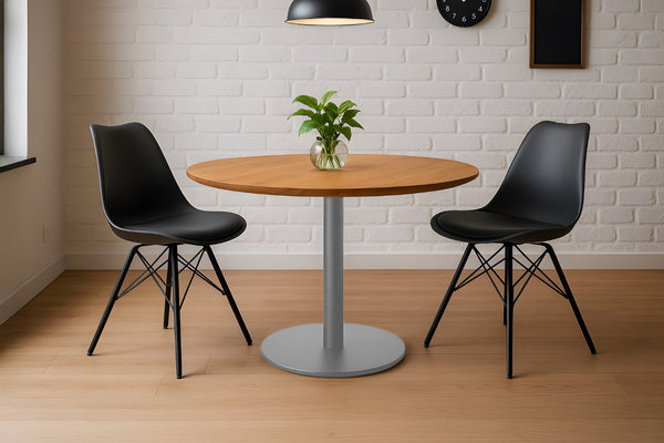 #akazienaturfarben #90x90 #säulen-gestellrundsilber