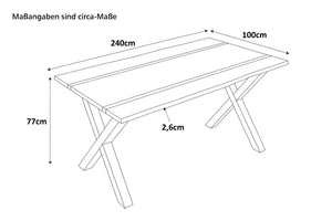 #240x100 #x-gestellschwarz