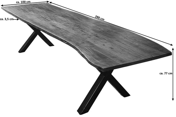 #nussbaumfarben #280x100 #x-gestellschwarz
