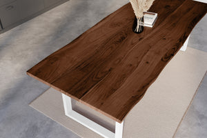 #nussbaumfarben #260x100 #u-gestellweiß