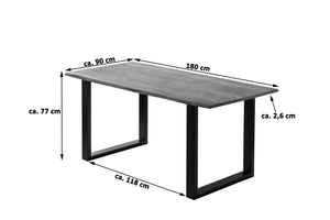 #stonefarben #180x90 #u-gestellschwarz