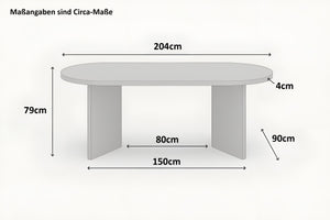 #holzwildeichen-optik #204x90