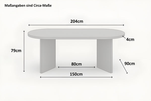 #holzwildeichen-optik #204x90