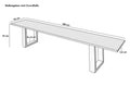 #180cm #u-gestellsilber