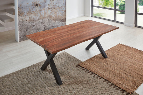 #sheeshamteakfarben #160x85 #x-gestellschwarz