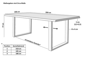 #mangoroughfarben #260x100 #u-gestellschwarz