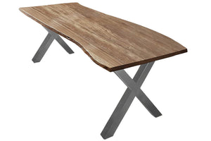 #naturfarben #260x100 #x-gestellsilber