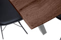 #nussbaumfarben #200x100 #x-gestellsilber