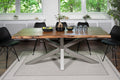 #akazienussbaumfarben #260x100 #spider-gestellsilber