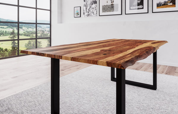 #naturfarbenlackiert #180x90 #u-gestellschwarz